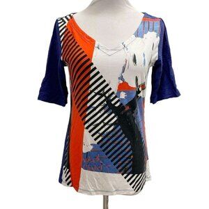 Aventures Des Toiles Size 40  Top Blouse Wearble Art Lagenlook
